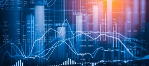 line and bar graph overlays showing data trends